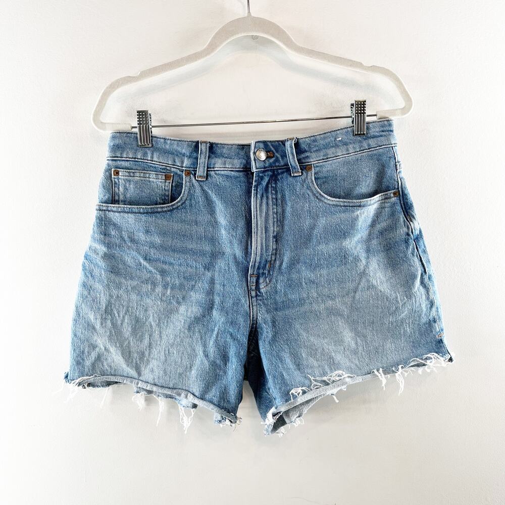 Madewell The Curvy Perfect Vintage Mid Length Jean Shorts Blue 29 - Picture 2 of 6